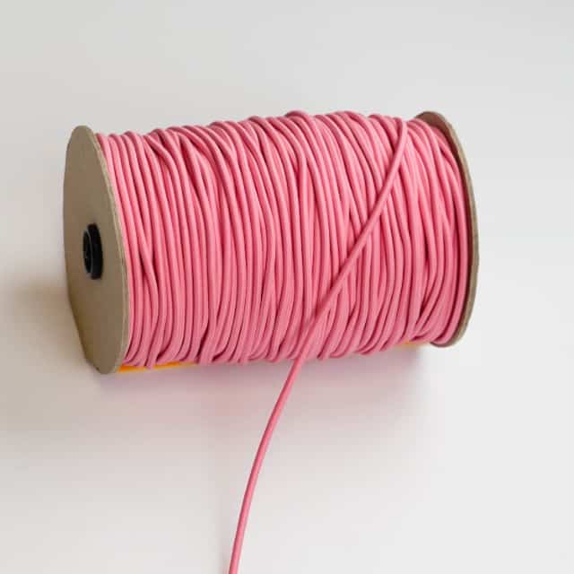 Rundgummi Ø 3 mm Rosa