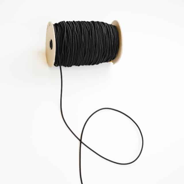 Rundgummi Ø 3 mm Schwarz