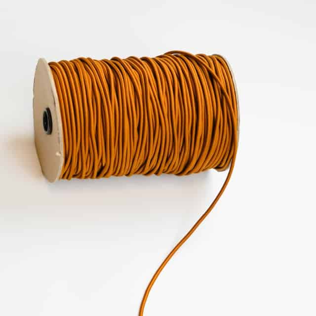 Rundgummi Ø 3 mm Old Gold