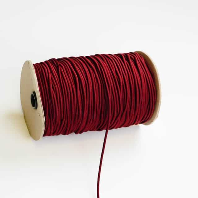 Rundgummi Ø 3 mm Weinrot