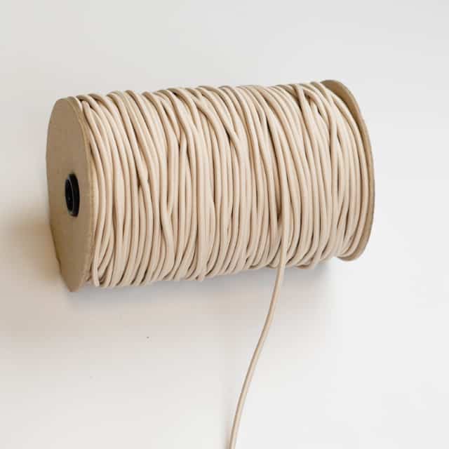 Rundgummi Ø 3 mm Hellbeige