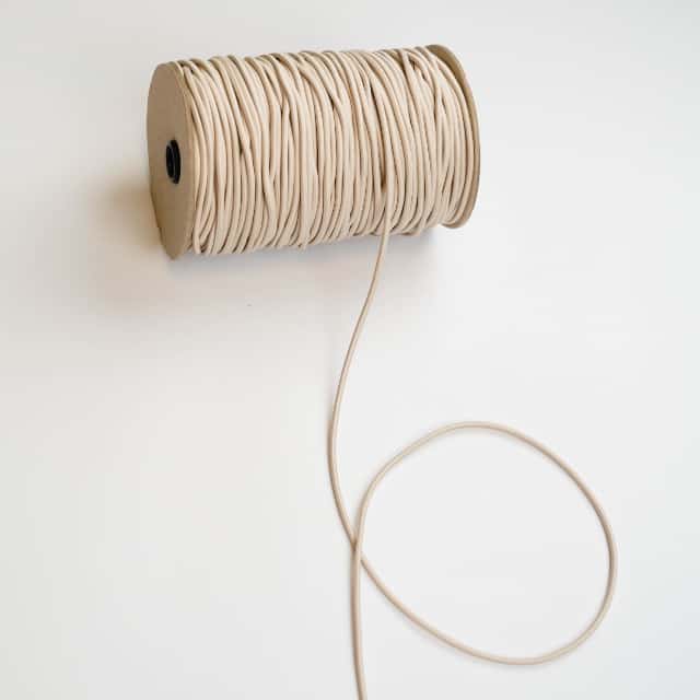 Rundgummi Ø 3 mm Hellbeige