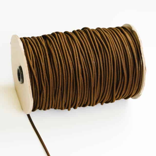 Rundgummi Ø 3 mm Dunkelbraun