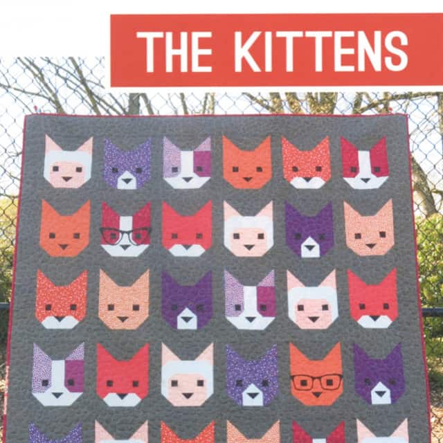 Quilt Pattern - "The Kittens" von Elizabeth Hartman (Englisch)