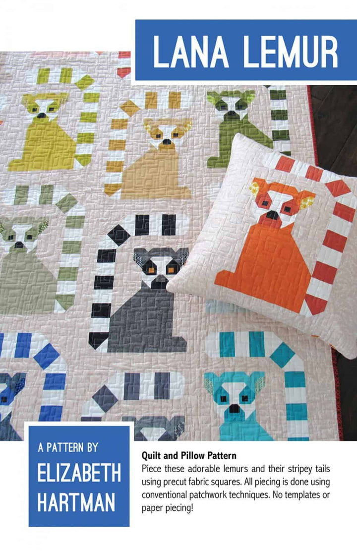 Quilt Pattern - Lana Lemur von Elizabeth Hartman (Englisch)