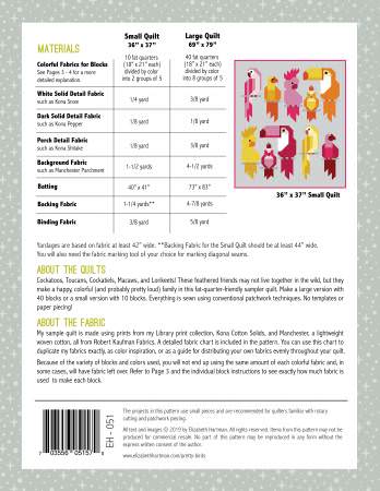 Quilt Pattern - Pretty Birds (Englisch)