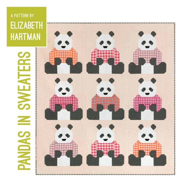 Schnittmuster - "Pandas in Sweaters" von Elizabeth Hartman (Englisch)