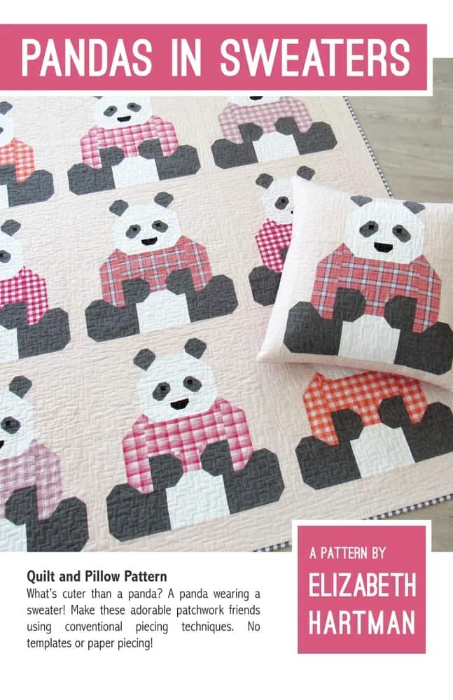 Schnittmuster - "Pandas in Sweaters" von Elizabeth Hartman (Englisch)