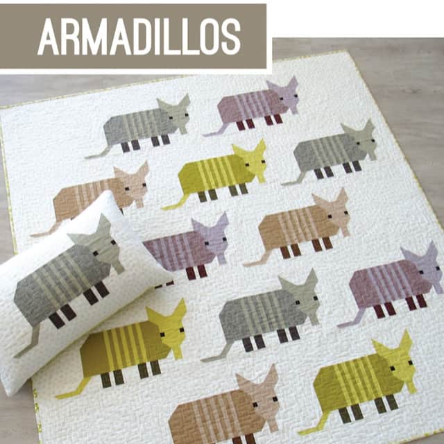 Schnittmuster - "Armadillos" von Elizabeth Hartman (Englisch)