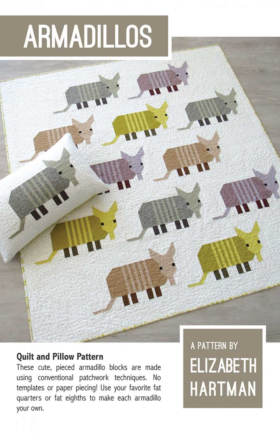 Schnittmuster - "Armadillos" von Elizabeth Hartman (Englisch)