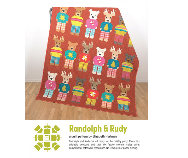 Schnittmuster Quilt "Randolph &amp;amp; Rudy" von Elizabeth Hartman