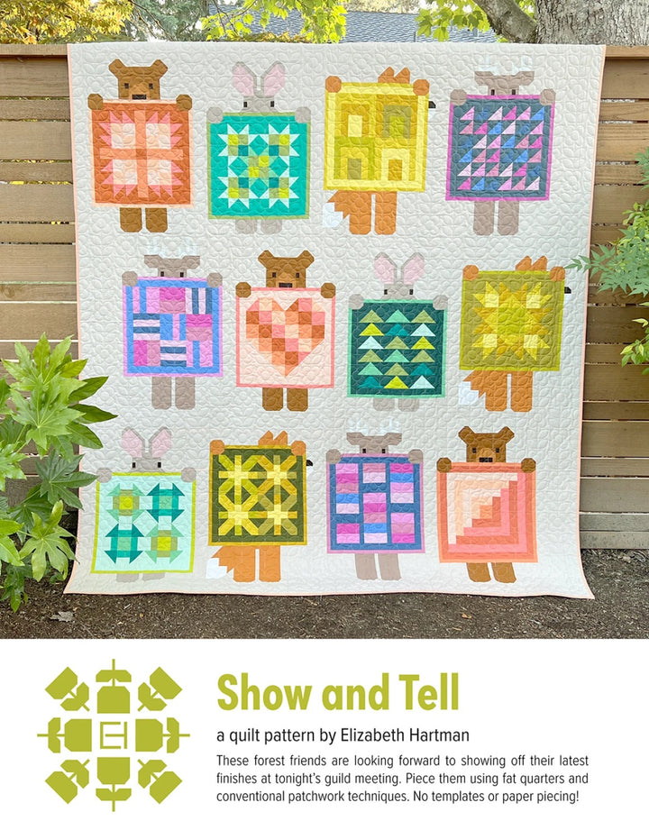 Schnittmuster Quilt "Show and Tell" von Elizabeth Hartman