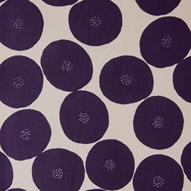 Kokka  MUDDY WORKS Anpan in Violett/Natur (Lightweight Canvas)