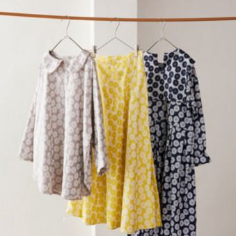 Kokka - MUDDY WORKS Anpan Jacquard - Gelb/Hellgelb (Jacquard)