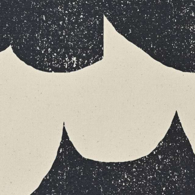 echino - Cotton Sailcloth in Natur/Schwarz (Heavyweight Canvas)