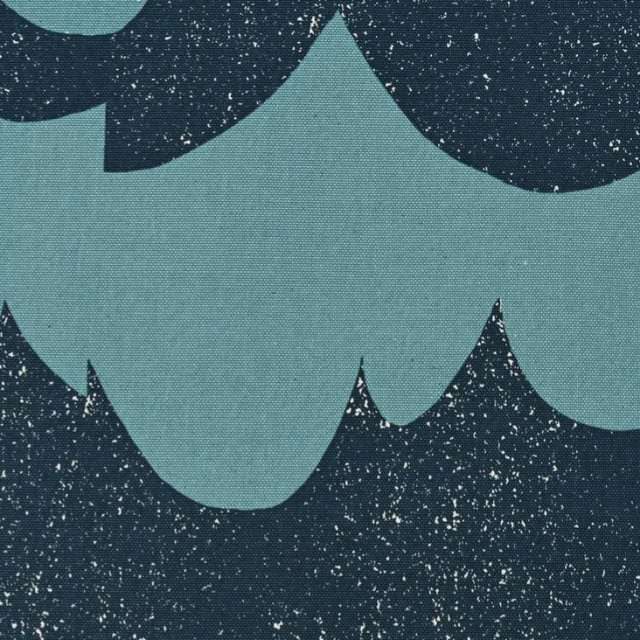 echino - Cotton Sailcloth in Petrol/Dunkelblau (Heavyweight Canvas)