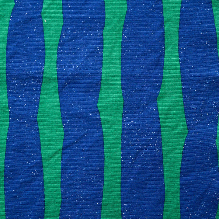 echino - Sway Cotton Heavyweight Canvas in Green/Blue