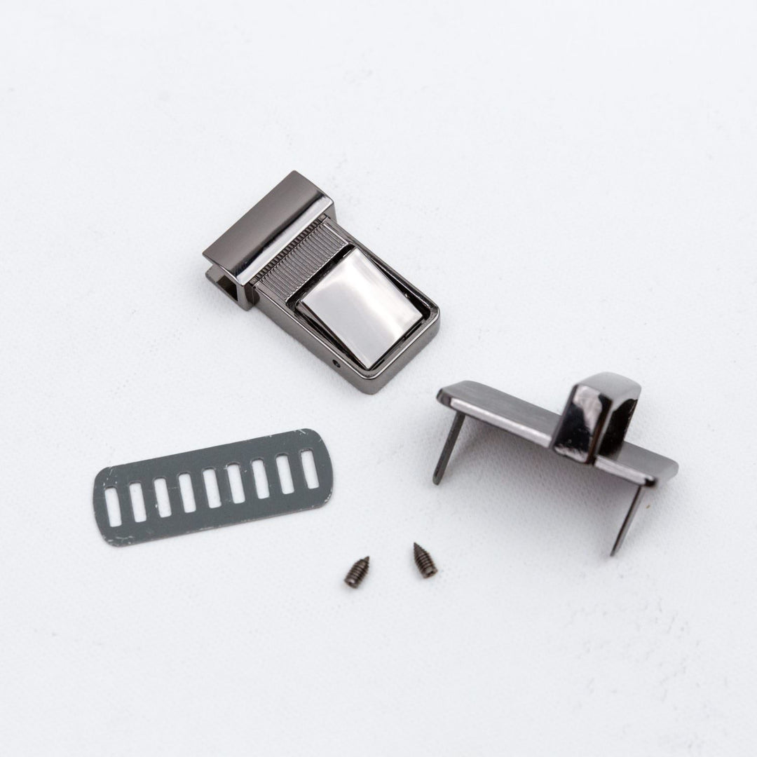 Steckschloss "Fehmarn" in Gunmetal (23mm breit)