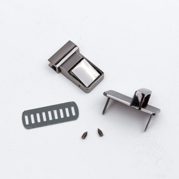 Steckschloss "Fehmarn" in Gunmetal (23mm breit)