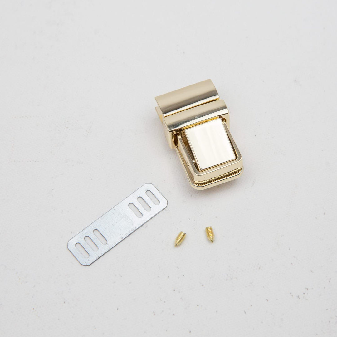 Steckschloss "Fehmarn" in Light Gold (23mm breit)