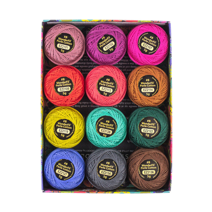 Wonderfil - Alison Glass - Eleganza Color Set - 8wt - Flora