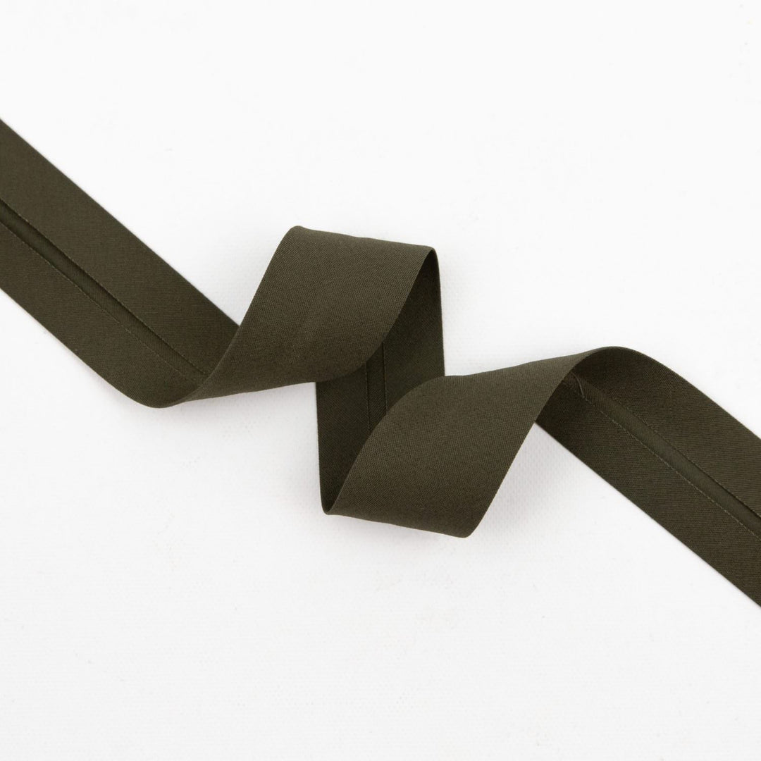 Schrägband Pure Solids in Forest 25mm - Länge: 220cm