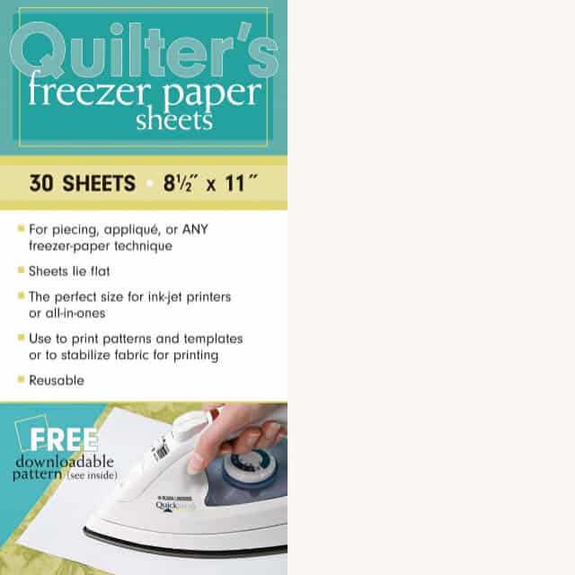 Quilters Freezer Paper 8 1/2 x 11inch 30 Blatt