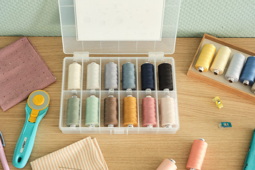 Allrounder Box - Mettler Perfect Quilting Thread - Set mit 12 Spulen je 1000 Meter