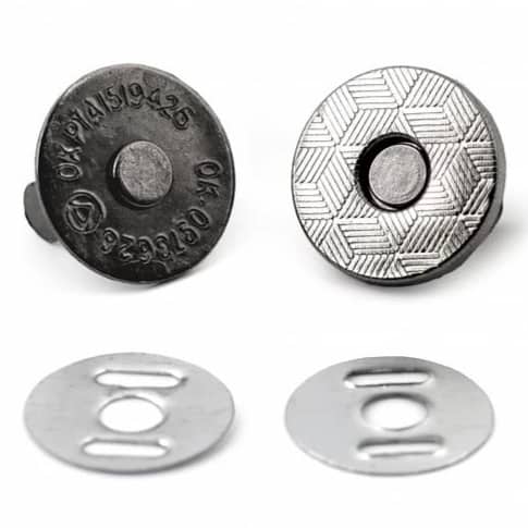 Magnetverschluss dünn Ø14 mm in Gunmetal