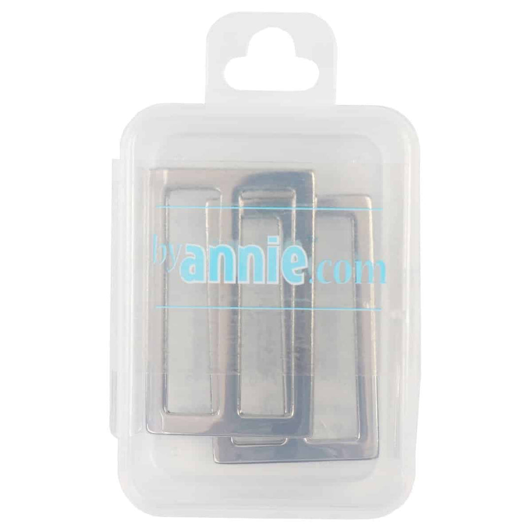 1,5" Schieber in Nickel für Taschen (2-er Set)