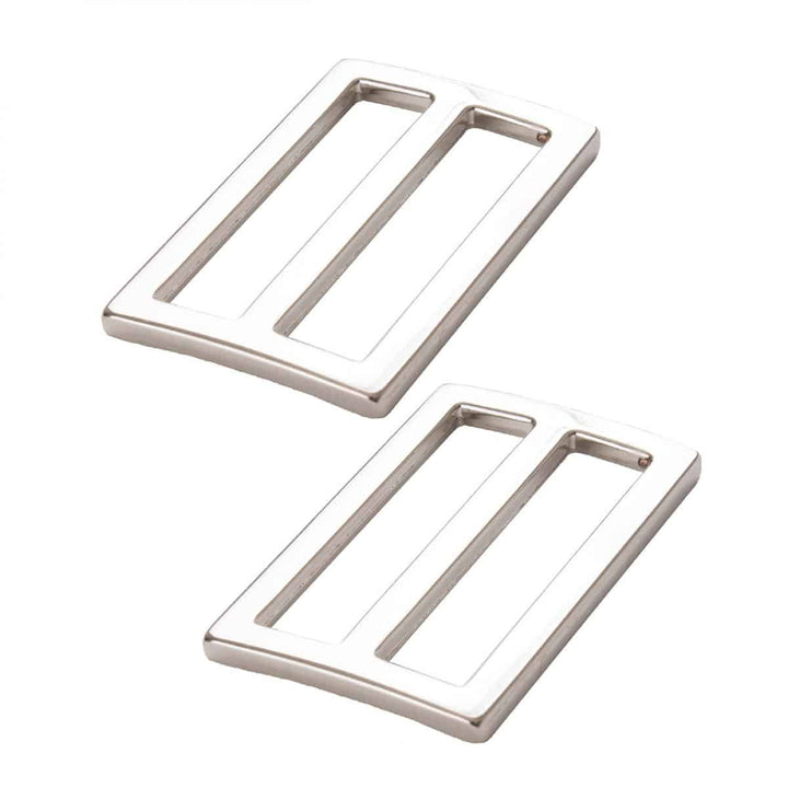 1,5" Schieber in Nickel für Taschen (2-er Set)