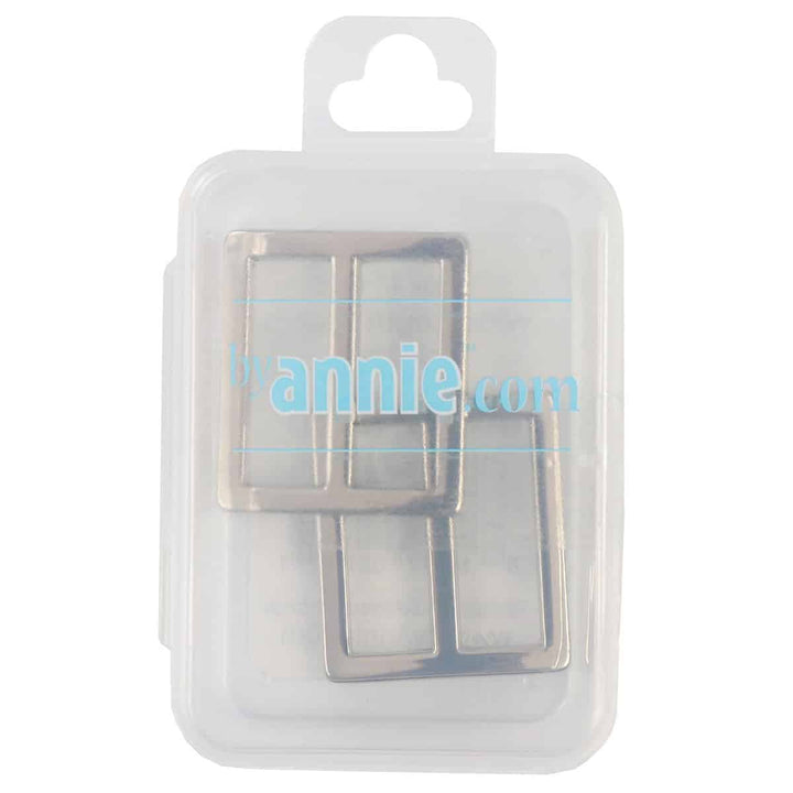 1" Schieber in Nickel für Taschen (2-er Set)