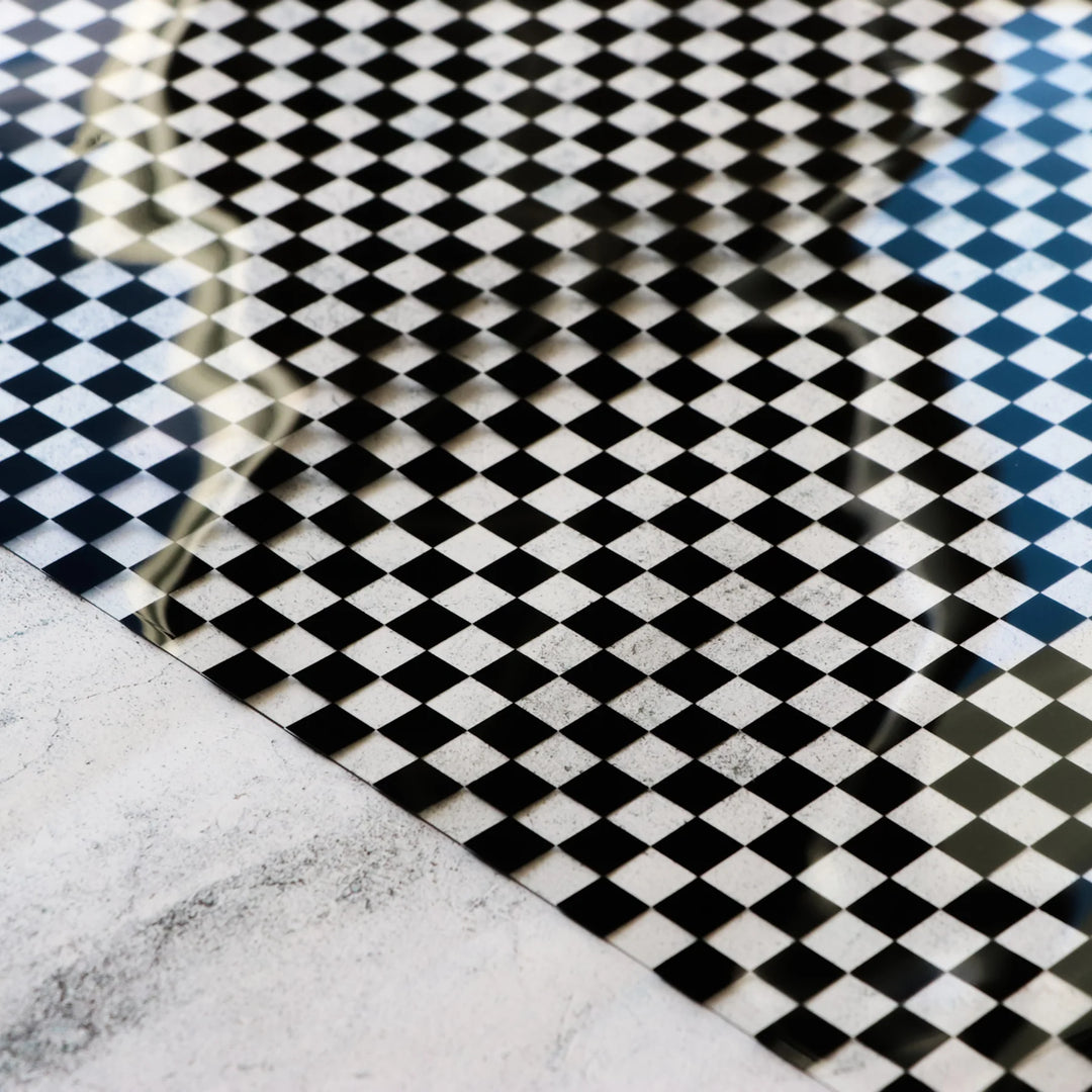 Vinyl in Black Checkerboard