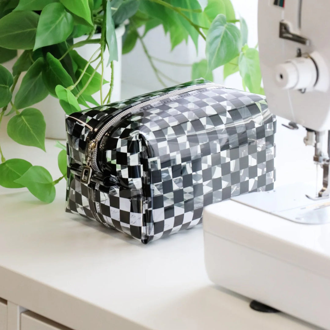 Vinyl in Black Checkerboard