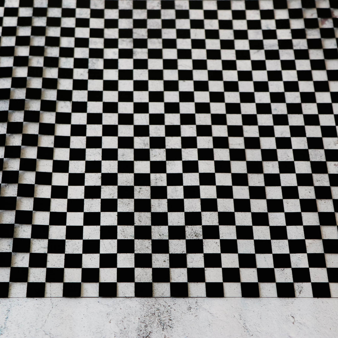 Vinyl in Black Checkerboard