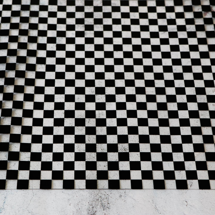 Vinyl in Black Checkerboard