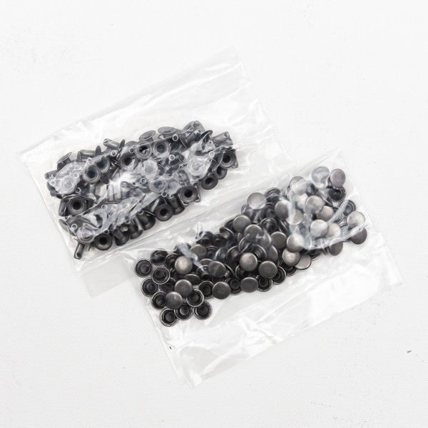 Einfache Hohlkopfnieten 7mm - Antiksilber (geeignet für LuxCover und Lux Easy)