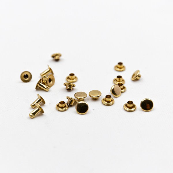 Einfache Hohlkopfnieten 7mm - Gold (geeignet für Lux Cover &amp;amp; Lux Easy)