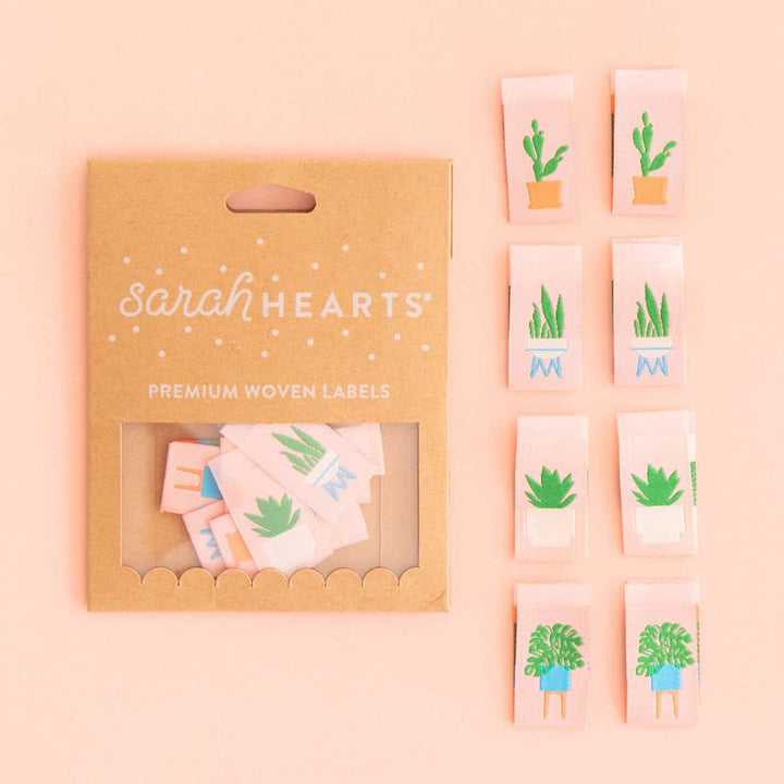 Webetiketten von Sarah Hearts: Houseplants (8 Stück)