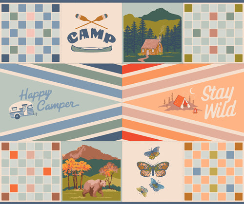 Art Gallery - Maureen Cracknell - Happy Camper - Stay Wild Panel