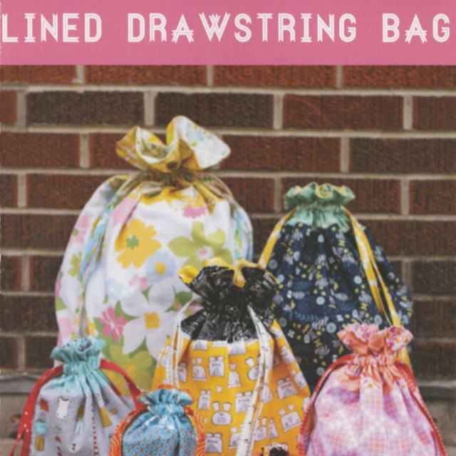 Schnittmuster Tasche "Lined Drawstring Bag" von Jeni Baker (englisch)