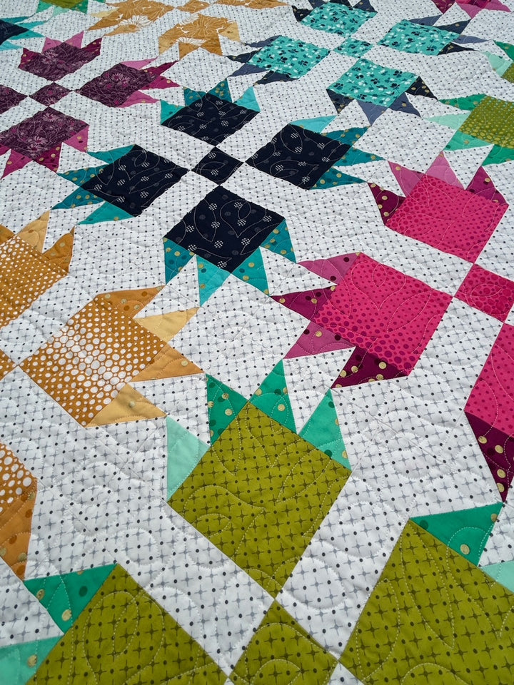 Moda Fabrics - V and Co. - Color Crush - X and O Blenders Dot in Lime