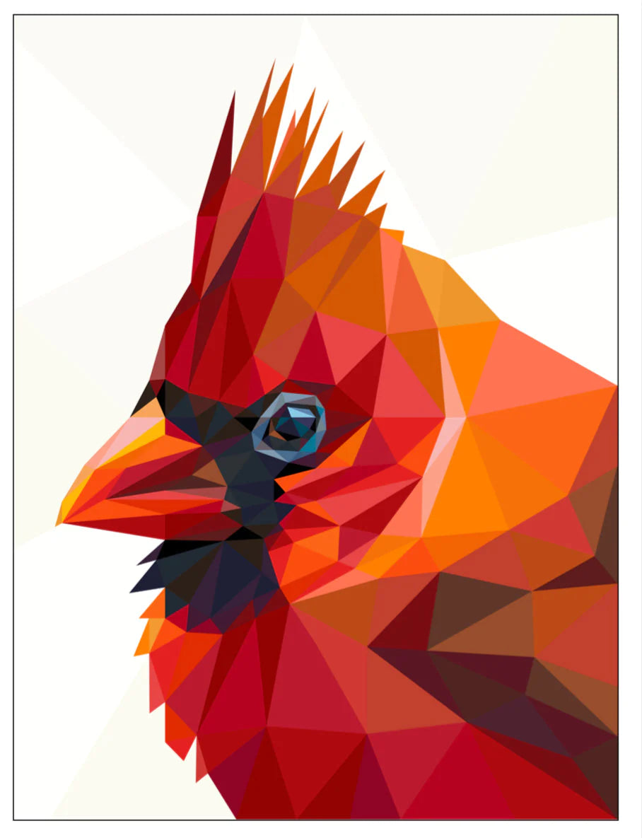 Patchwork-Schnittmuster - Legit Kits - "Legit Cardinal "(Foundation Paper Piecing)
