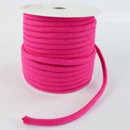 Baumwollkordel 8mm  Dunkelrosa - Pink/Fuchsia