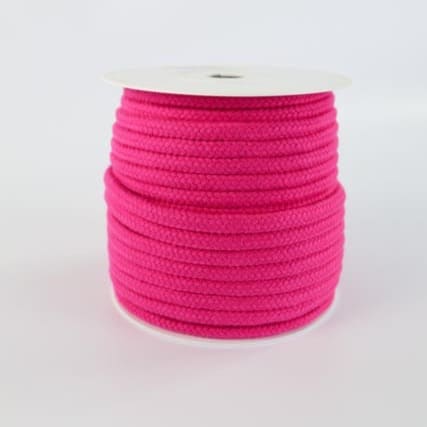 Baumwollkordel 8mm  Dunkelrosa - Pink/Fuchsia