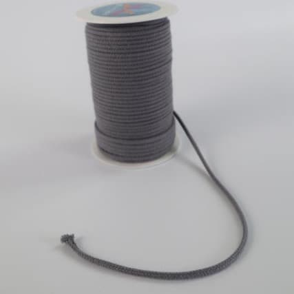 Baumwollkordel 4mm Mausgrau