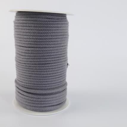 Baumwollkordel 4mm Mausgrau