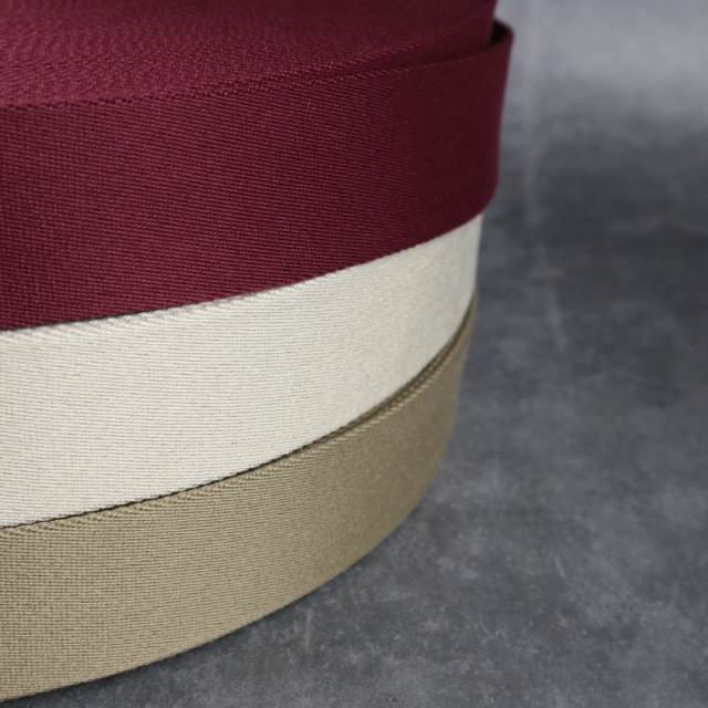 Gurtband Solid 40mm in Cabernet (glatt)