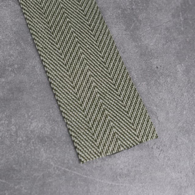 Gurtband Premium Fischgrät 40mm in Forest Night/Sandstone