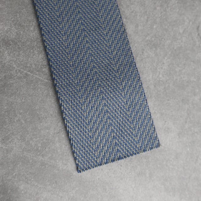 Gurtband Premium Fischgrät 40mm in NightSea/Sandstone